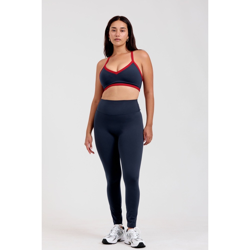 Forme High Waisted Leggings Navy Blue Large New Without Tags